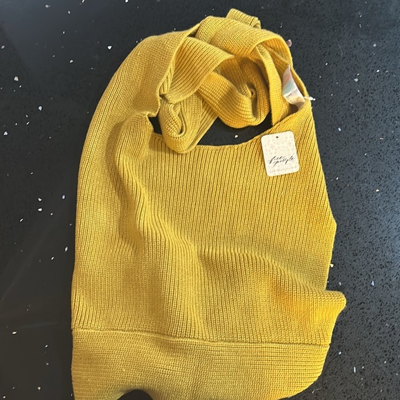 NWT Free people tie up sweater top - Picture 6 of 8